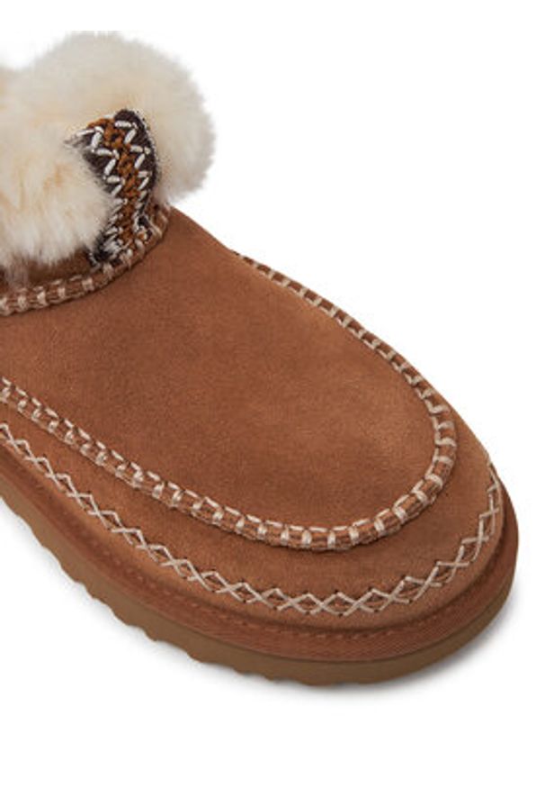 Ugg Śniegowce W Classic Ultra Mini Alpine 1158224 Brązowy. Kolor: brązowy. Materiał: skóra