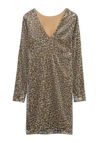 Vero Moda Sukienka codzienna Hanya 10337842 Beżowy Regular Fit. Okazja: na co dzień. Kolor: beżowy. Materiał: syntetyk. Typ sukienki: proste. Styl: casual #3