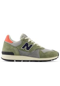Buty New Balance U475BA - zielone. Okazja: na co dzień. Kolor: zielony. Materiał: zamsz, materiał. Szerokość cholewki: normalna #1