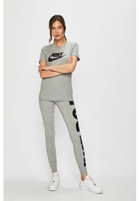 Nike Sportswear - T-shirt. Okazja: na co dzień. Kolor: szary. Materiał: dzianina. Wzór: nadruk. Styl: casual #2