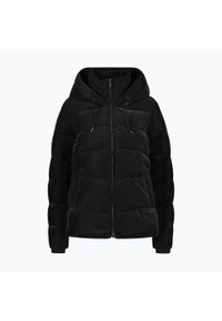 Kurtka puchowa damska CMP Fix Hood. Kolor: czarny. Materiał: puch. Sport: turystyka piesza