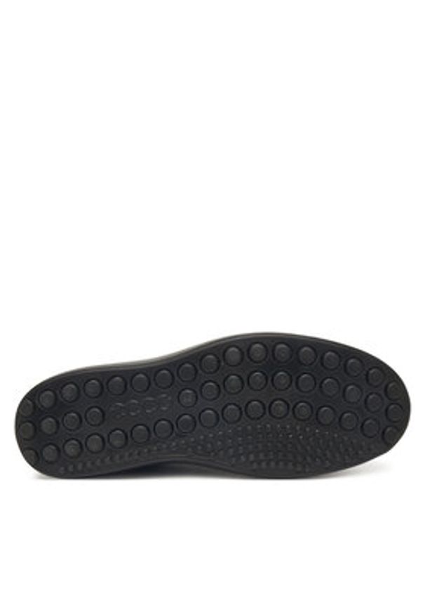 ecco - ECCO Sneakersy Soft 7 43036421001 Czarny. Kolor: czarny. Materiał: skóra