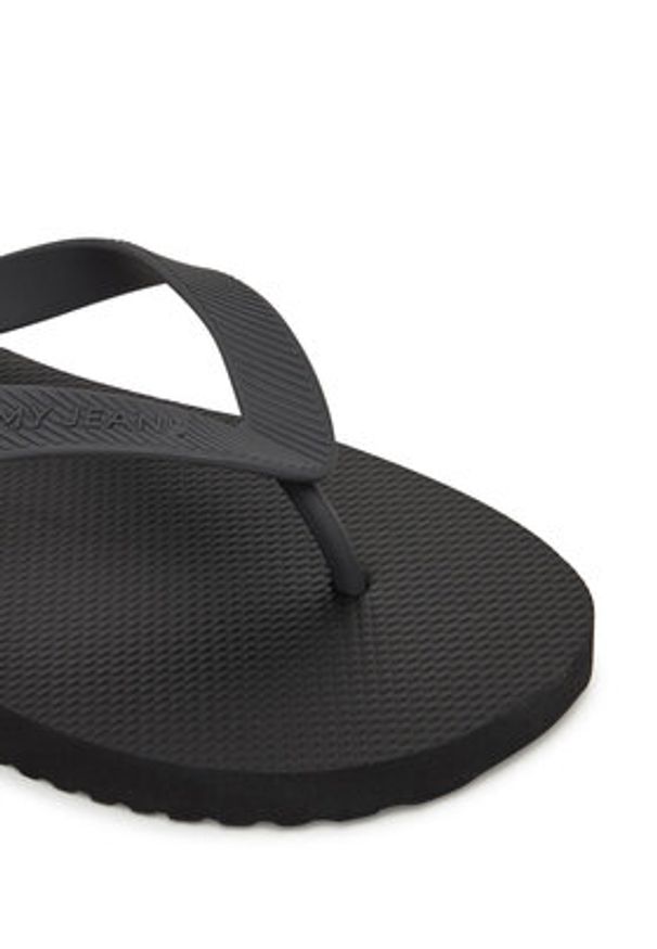 Tommy Jeans Japonki Tjm Beach Sandal EM0EM01560 Czarny. Kolor: czarny. Materiał: syntetyk
