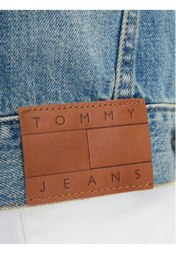 Tommy Jeans Kurtka jeansowa DM0DM22472 Niebieski Regular Fit. Kolor: niebieski. Materiał: bawełna