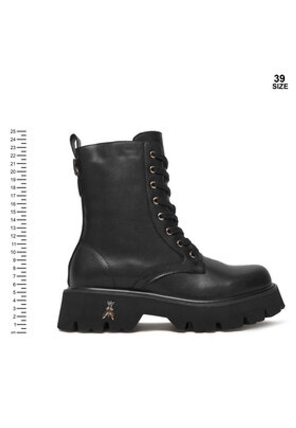 Patrizia Pepe Trzewiki PPJ972.31 Czarny. Kolor: czarny. Materiał: skóra