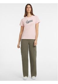 Guess Jeans T-Shirt W4YI13 J1314 Różowy Regular Fit. Kolor: różowy #2