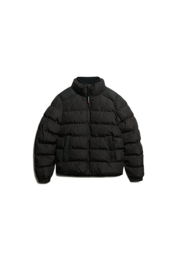 Kurtka puchowa Superdry. Kolor: czarny. Materiał: puch. Sezon: zima