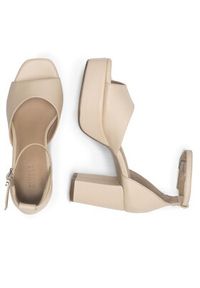 Simple Sandały MURCIA-109610 Beżowy. Kolor: beżowy