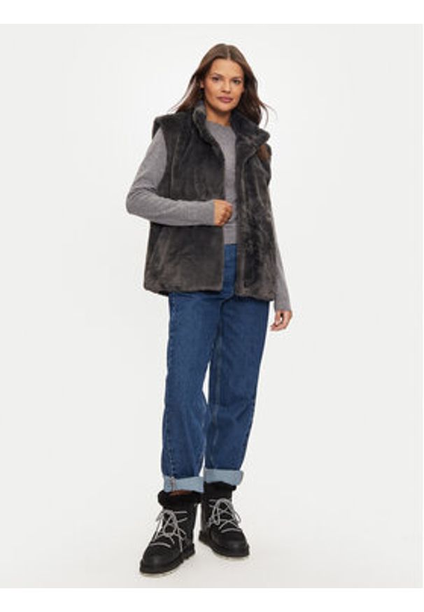 Vero Moda Bezrękawnik 10310131 Szary Regular Fit. Kolor: szary. Materiał: syntetyk. Długość rękawa: bez rękawów