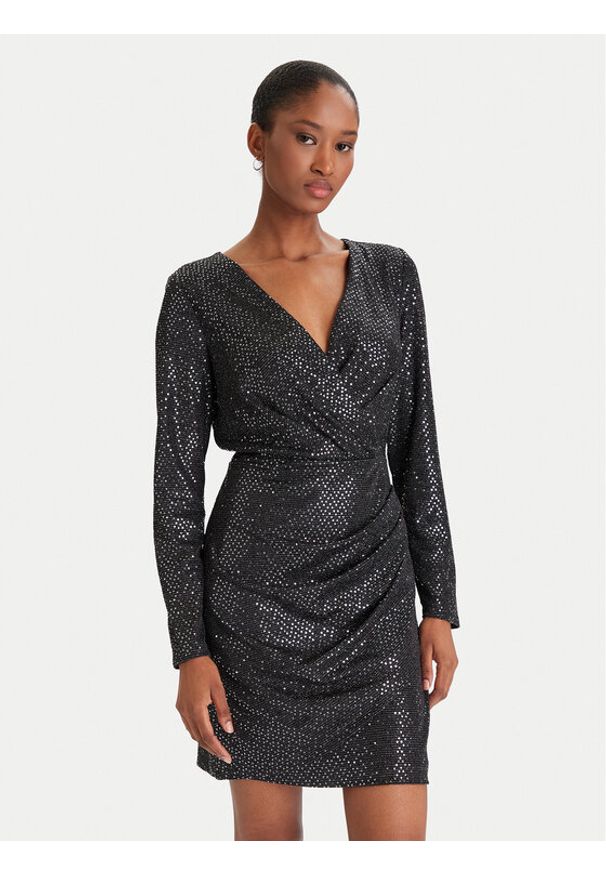 DKNY Sukienka koktajlowa DD5IZ632 Czarny Slim Fit. Kolor: czarny. Materiał: syntetyk. Styl: wizytowy