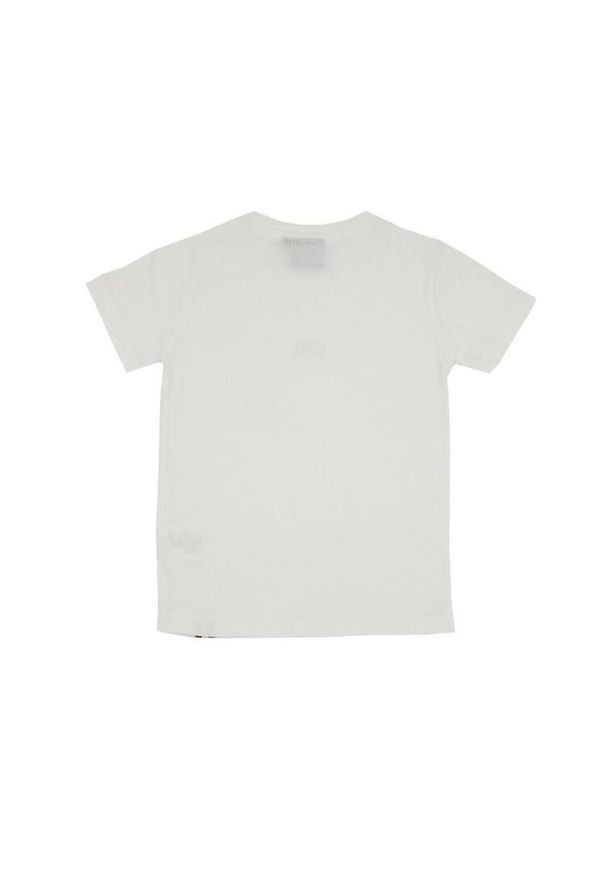 LEONE 1947 APPAREL - Dziecięca koszulka z krótkim rękawem basic z małym logo. Kolor: biały. Długość rękawa: krótki rękaw. Długość: krótkie. Sport: joga i pilates