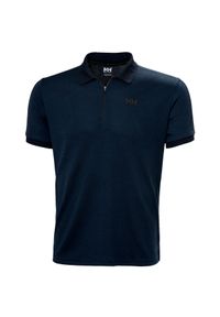 Koszulka polo z zamkiem błyskawicznym 1/2 Helly Hansen HP. Typ kołnierza: polo. Kolor: niebieski. Styl: klasyczny #1