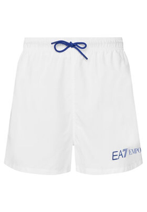 EA7 Emporio Armani Szorty kąpielowe 7M002000 AF13049 M0304 Biały Regular Fit. Kolor: biały. Materiał: syntetyk