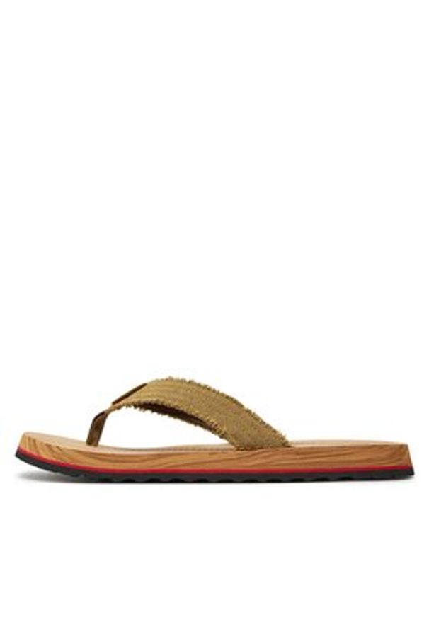 skechers - Skechers Japonki Tantric-Fritz 205098/CML Brązowy. Kolor: brązowy. Materiał: materiał