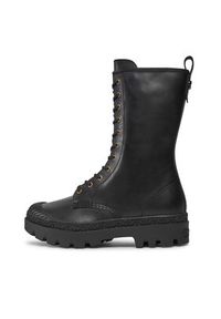Coach Trzewiki Tasha Leather Boot CN100 Czarny. Kolor: czarny. Materiał: skóra