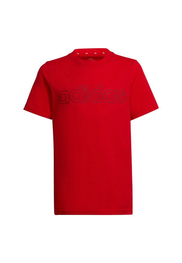 Koszulka z krótkim rękawem dziecięca Adidas. Materiał: bawełna, włókno. Długość rękawa: krótki rękaw. Długość: krótkie