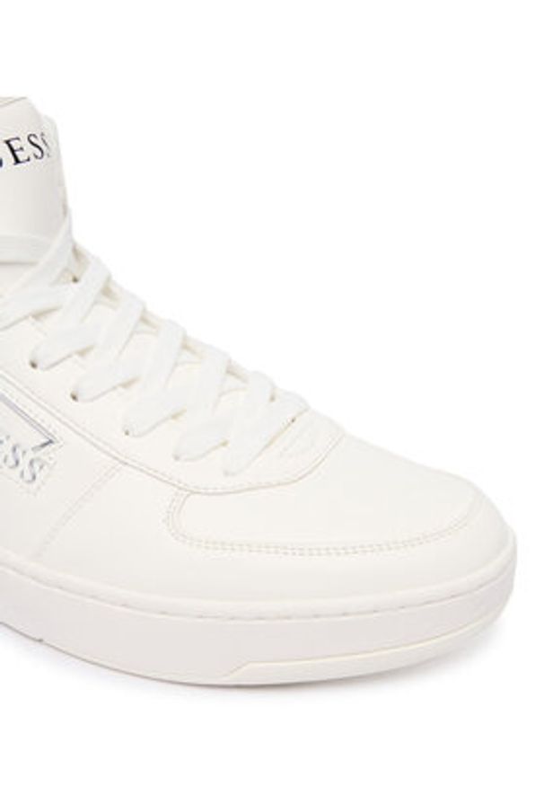 Guess Sneakersy FMFICE ELE12 Biały. Kolor: biały. Materiał: skóra