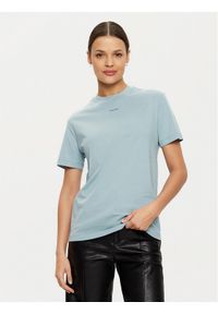 Calvin Klein T-Shirt K20K207519 Błękitny Regular Fit. Kolor: niebieski. Materiał: bawełna