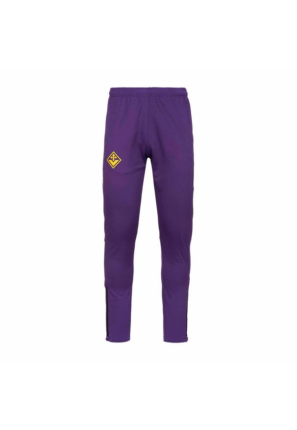 Kappa - Spodnie dresowe AC Fiorentina Abunszip Pro 7 2023/24. Kolor: niebieski, wielokolorowy, fioletowy. Materiał: dresówka. Sport: piłka nożna