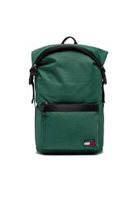 Tommy Jeans Plecak Tjm Daily Rolltop Backpack AM0AM11965 Zielony. Kolor: zielony. Materiał: materiał