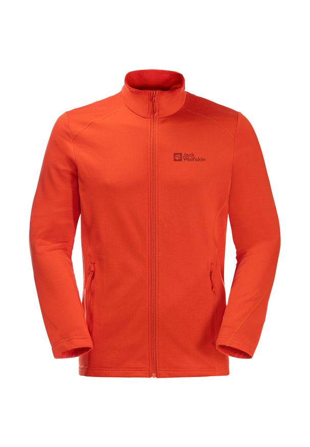 Bluza polarowa męska Jack Wolfskin Kolbenberg. Kolor: wielokolorowy. Materiał: polar. Sport: turystyka piesza