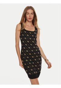 Guess Sukienka dzianinowa Sarah W4BK98 Z3JD2 Czarny Slim Fit. Kolor: czarny. Materiał: syntetyk