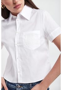 Koszula damska z krótkim rękawem DSQUARED2. Długość rękawa: krótki rękaw. Długość: krótkie