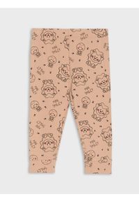 Sinsay - Legginsy Mini Smiley® - brązowy. Kolor: brązowy #1