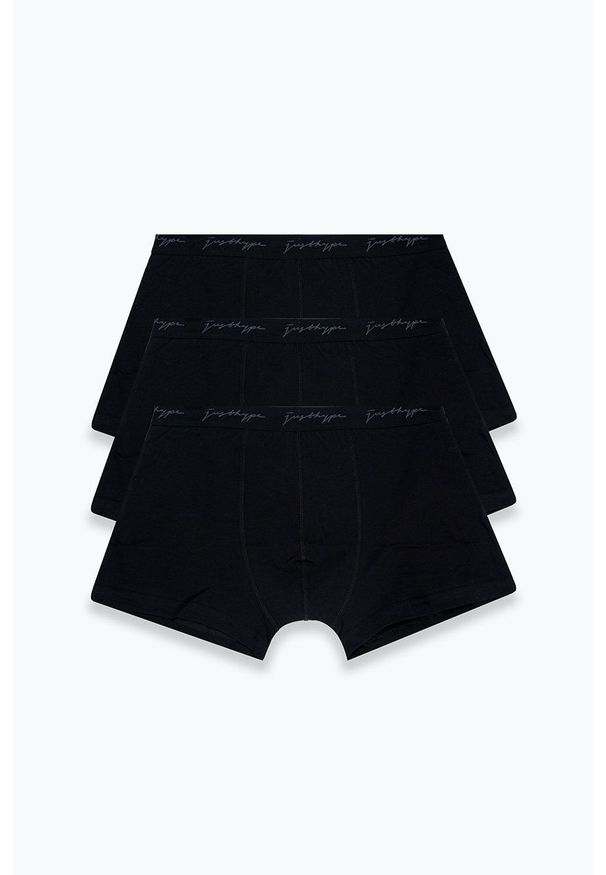 Hype bokserki (3-pack) męskie kolor czarny. Kolor: czarny