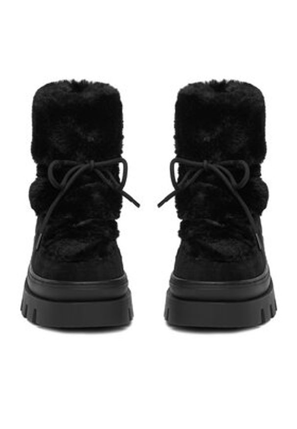 DeeZee Śniegowce HX21069-13 Czarny. Kolor: czarny. Materiał: materiał