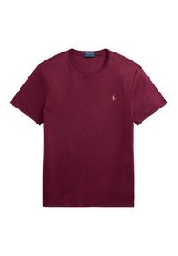 Polo Ralph Lauren T-Shirt 710740727098 Bordowy Custom Slim Fit. Typ kołnierza: polo. Kolor: czerwony. Materiał: bawełna #4