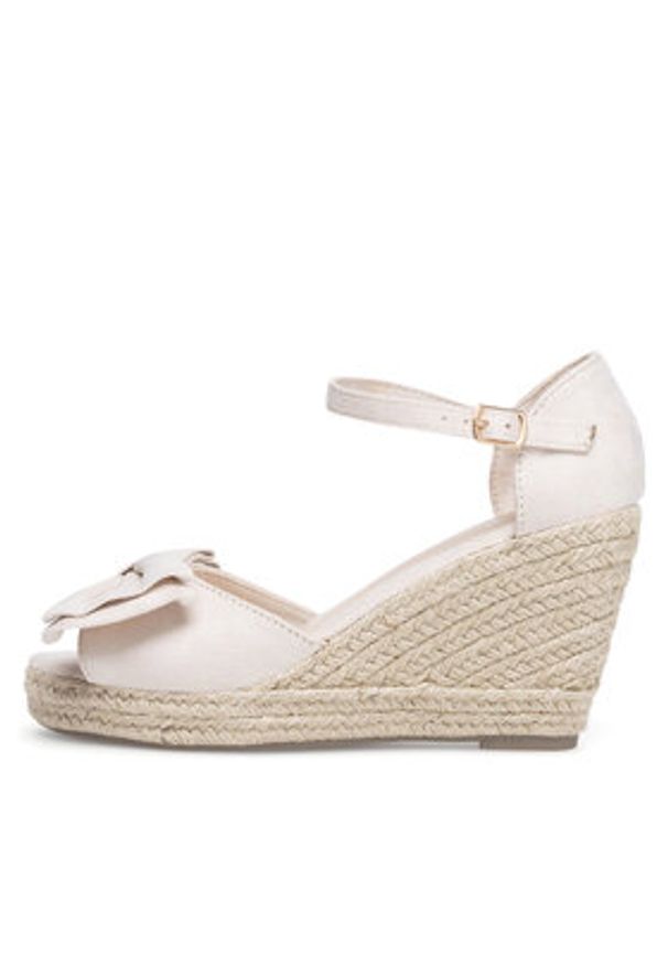 DeeZee Espadryle WYL2710-02 Beżowy. Kolor: beżowy. Materiał: materiał