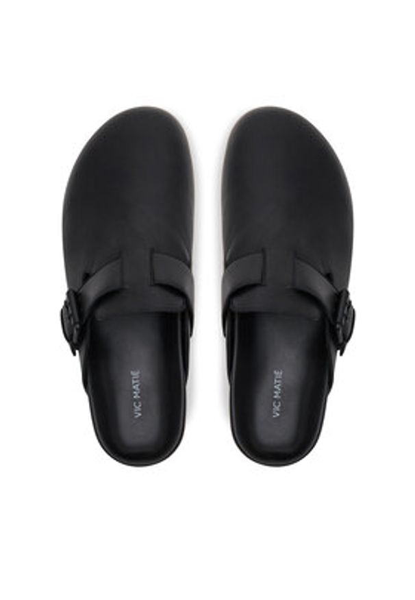 Vic Matié Klapki 1G8858U E46C070101 Czarny. Kolor: czarny. Materiał: skóra