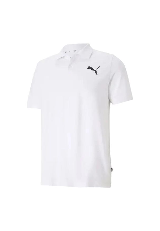Puma - Koszulka Polo Męska Z Piki ESS. Typ kołnierza: polo. Kolor: biały. Sport: turystyka piesza