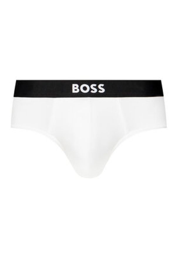 BOSS Komplet 3 par slipów 50546561 Biały. Kolor: biały. Materiał: bawełna