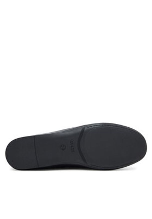 Guess Baleriny FLTKLD LEA02 Czarny. Kolor: czarny. Materiał: skóra