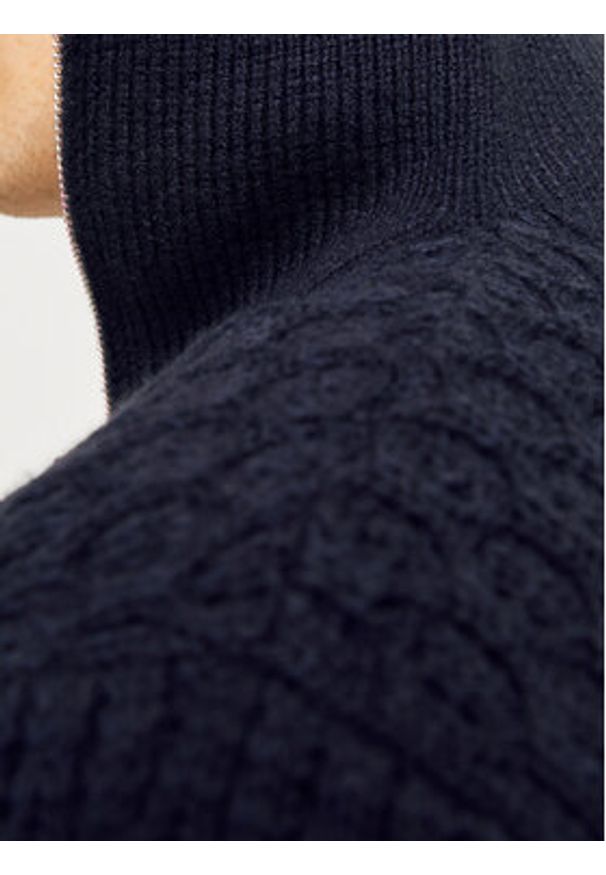 Jack & Jones - Jack&Jones Sweter Blunorth 12261780 Granatowy Regular Fit. Kolor: niebieski. Materiał: bawełna, syntetyk
