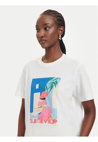 Vero Moda T-Shirt Salli Mette 10344804 Biały Regular Fit. Kolor: biały. Materiał: bawełna #5