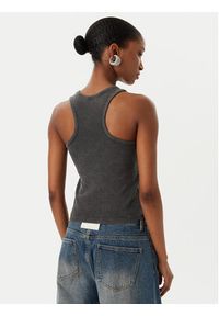 Patrizia Pepe Top 8M1768/J373-S763 Szary Slim Fit. Kolor: szary. Materiał: bawełna #5