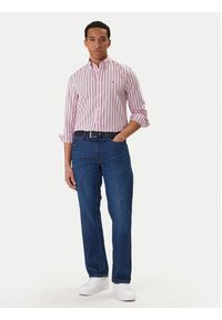 TOMMY HILFIGER - Tommy Hilfiger Koszula MW0MW42441 Różowy Regular Fit. Kolor: różowy. Materiał: bawełna #5