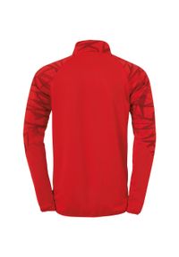 UHLSPORT - Dziecięcy dżersej z długim rękawem 1/4 zip Uhlsport Goal 25. Kolor: czarny, czerwony, biały, wielokolorowy. Materiał: jersey. Długość rękawa: długi rękaw. Długość: długie