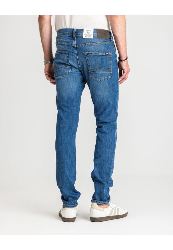 Męskie Spodnie Jeansowe Mustang Style Vegas Denim Blue 1017120 5000 623