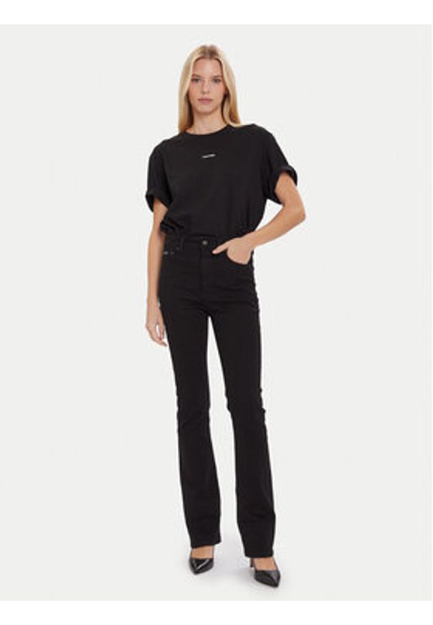 Calvin Klein Jeans Jeansy LV047D739G Czarny Bootcut Fit. Kolor: czarny