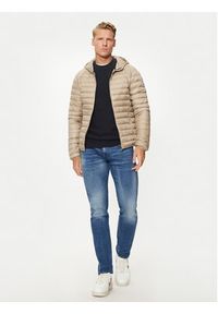 Jott Kurtka puchowa Nico P000MDOW01 Beżowy Slim Fit. Kolor: beżowy. Materiał: syntetyk #5