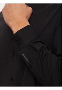 Calvin Klein Koszula K10K113339 Czarny Slim Fit. Kolor: czarny. Materiał: bawełna
