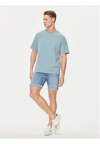 Pepe Jeans Szorty jeansowe Slim Short PM801080MN8 Niebieski Slim Fit. Kolor: niebieski. Materiał: bawełna