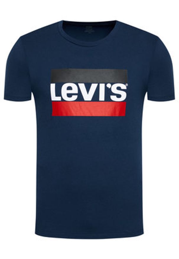 Levi's® T-Shirt Sportswear Graphic Tee 39636-0003 Granatowy Regular Fit. Kolor: niebieski. Materiał: bawełna