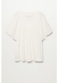 mango - Mango T-shirt Bella damski kolor biały. Kolor: biały. Materiał: materiał #3