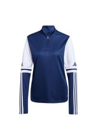 Adidas Sport Sq25 Tr Top Bluza Damskie. Kolor: niebieski. Materiał: polar. Sezon: zima