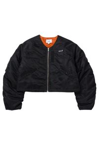 Kurtka turystyczna damska HUF Paisley Satin. Kolor: czarny. Materiał: nylon. Wzór: paisley. Sport: turystyka piesza #1